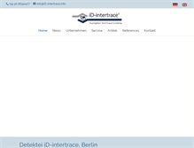 Tablet Screenshot of id-intertrace.de
